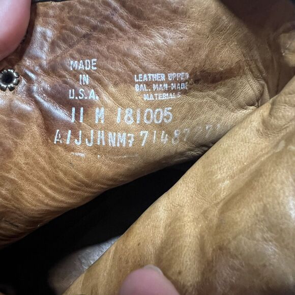 Timberland Mens 6 inch Leather Lineman Boot in Darkness Grey Size 11 Made in USA - Picture 13 of 13